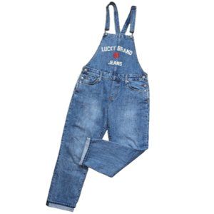 Lucky Brand Totally Lucky Boyfriend Denim Overalls S